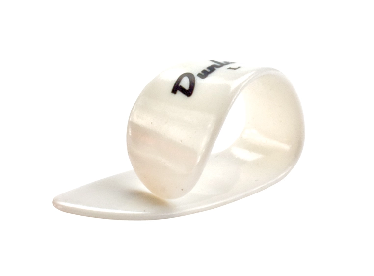 Dunlop 9003R Large hvit tommelplekter 12-pack 